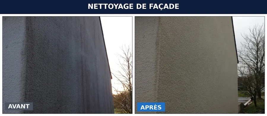 Résultat avant / après d'un nettoyage multi-surfaces réalisé par Stahl Nettoyage dans le Calvados